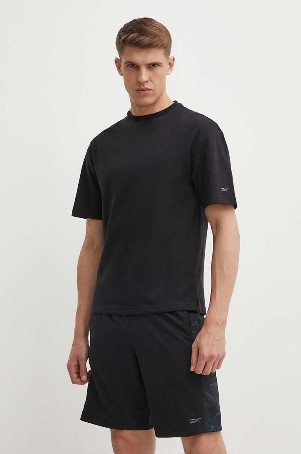 Reebok Majica kratkih rukava Reebok Active Collective za muškarce, boja: crna, bez uzorka, 100075748