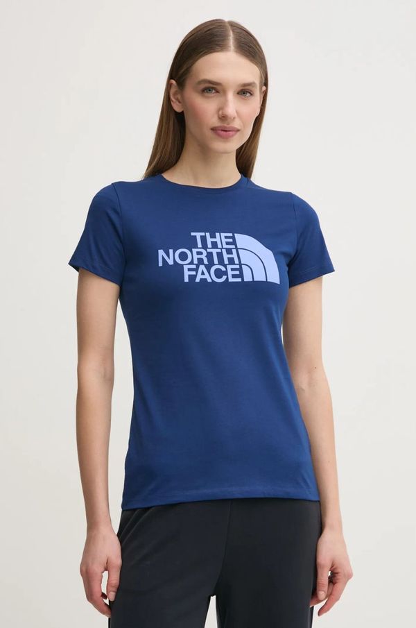 The North Face Majica kratkih rukava The North Face Easy za žene, boja: tamno plava, NF0A8A6D89N1