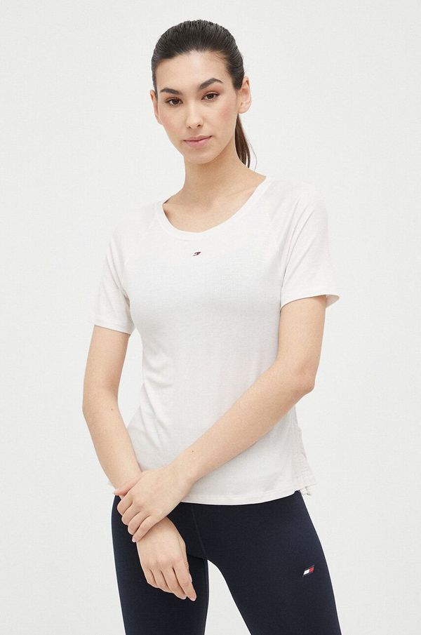 Tommy Hilfiger Majica kratkih rukava Tommy Hilfiger za žene, boja: bež
