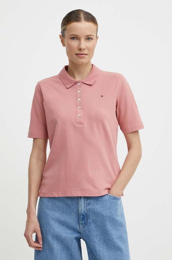 Tommy Hilfiger Majica kratkih rukava Tommy Hilfiger za žene, boja: ružičasta