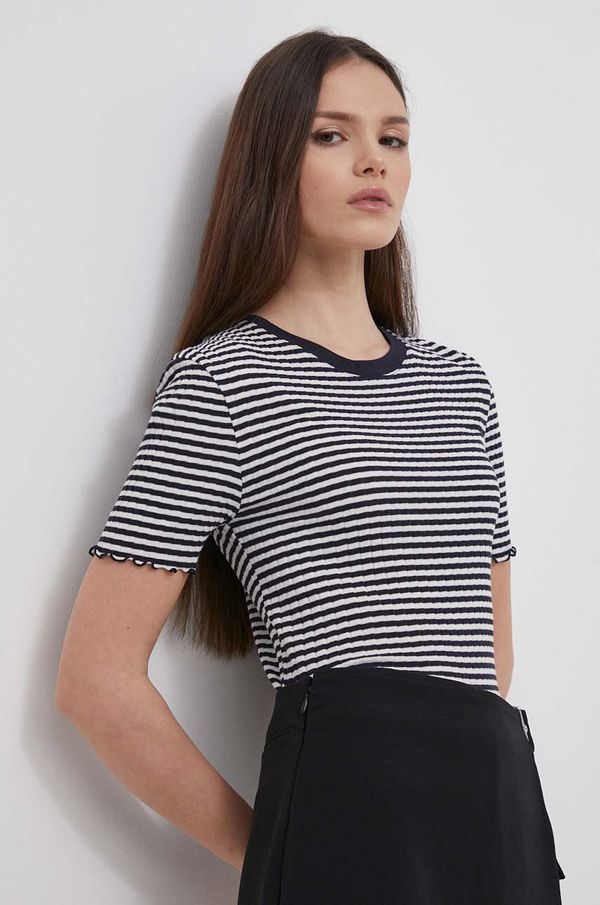 Tommy Hilfiger Majica kratkih rukava Tommy Hilfiger za žene, boja: tamno plava