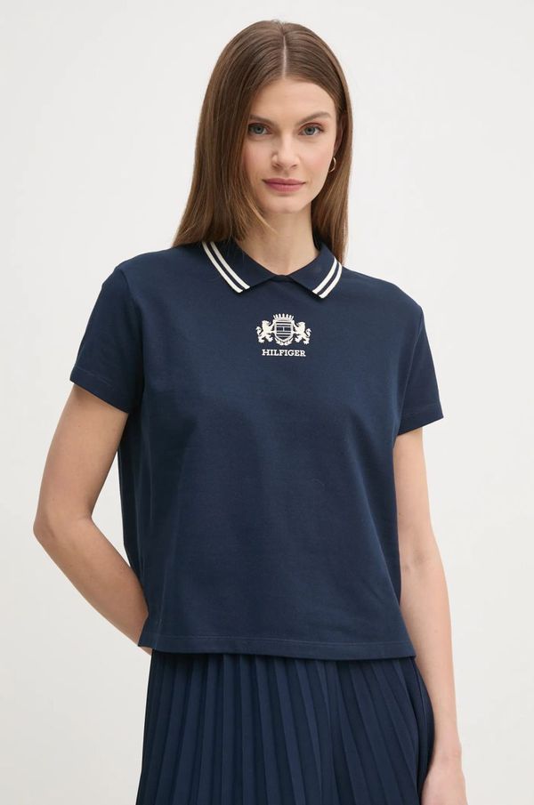 Tommy Hilfiger Majica kratkih rukava Tommy Hilfiger za žene, boja: tamno plava, WW0WW43929