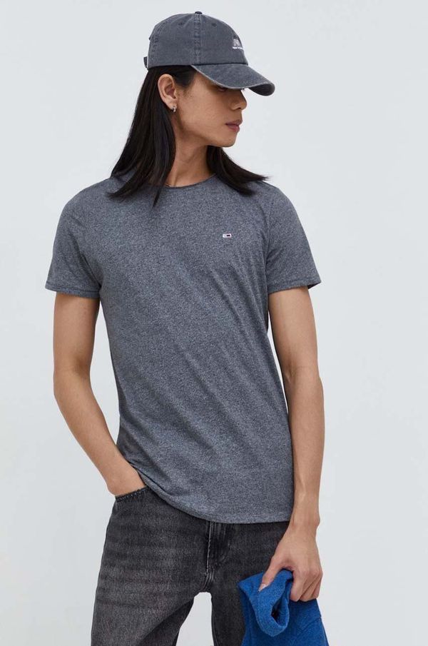 Tommy Jeans Majica kratkih rukava Tommy Jeans za muškarce, melanž, DM0DM09586