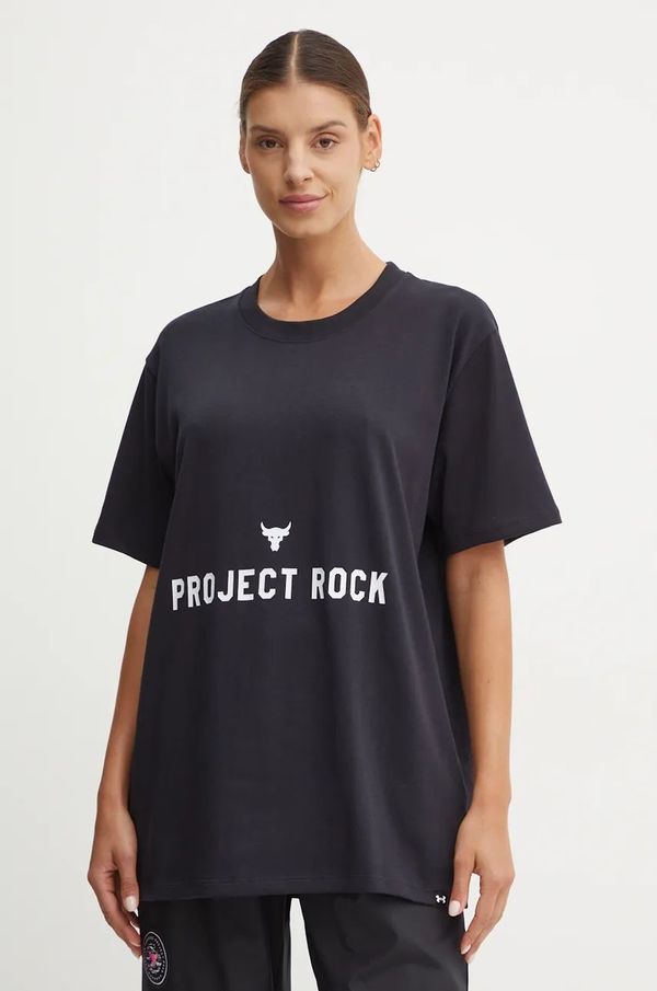Under Armour Majica kratkih rukava Under Armour Project Rock za žene, boja: crna, 1386440