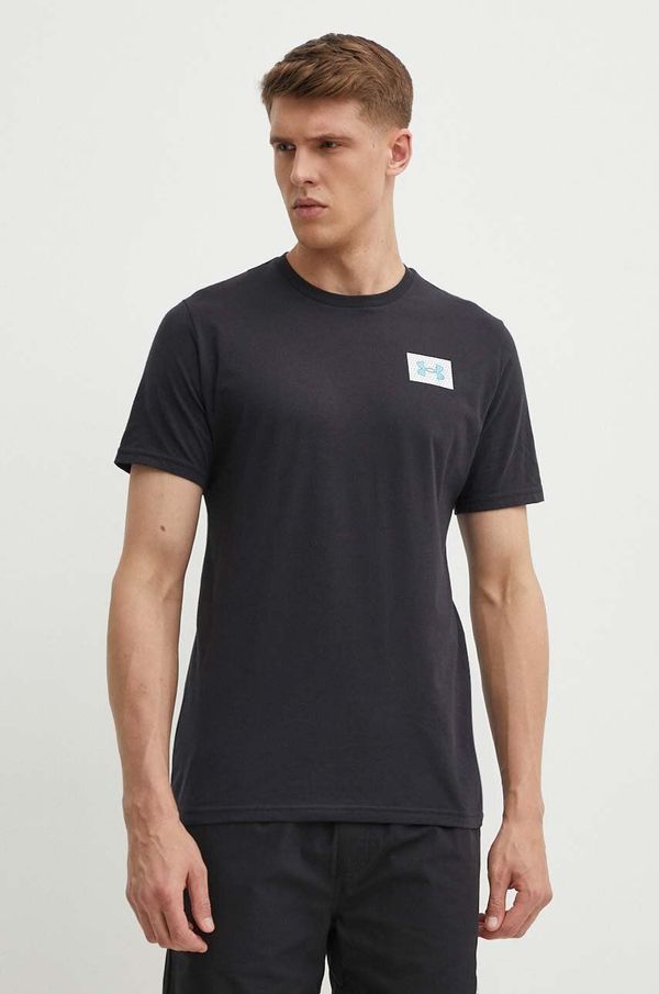 Under Armour Majica kratkih rukava Under Armour za muškarce, boja: crna, s tiskom