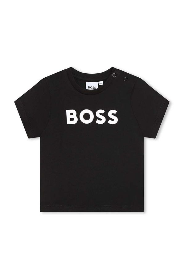 Boss Majica kratkih rukava za bebe BOSS boja: crna, s tiskom