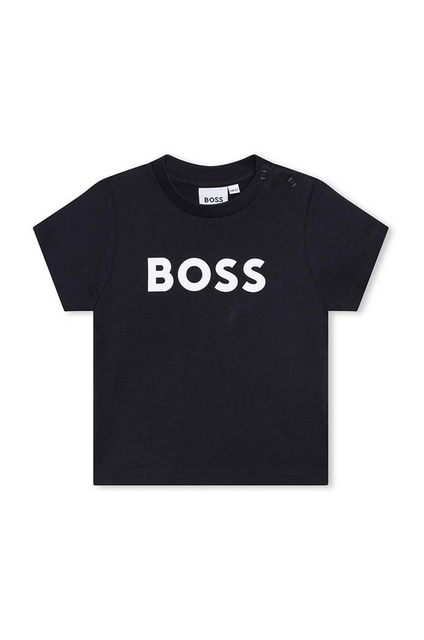 Boss Majica kratkih rukava za bebe BOSS boja: tamno plava, s tiskom