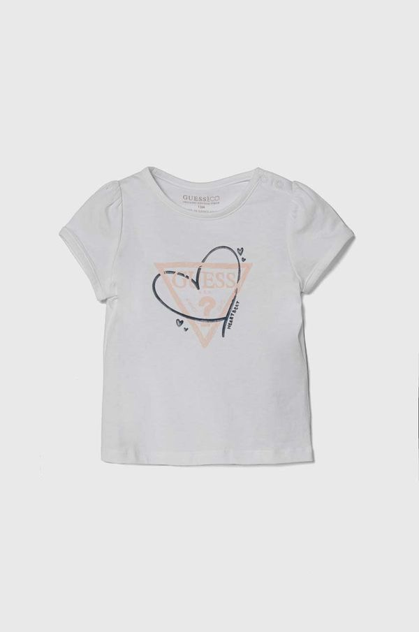 Guess Majica kratkih rukava za bebe Guess boja: bijela