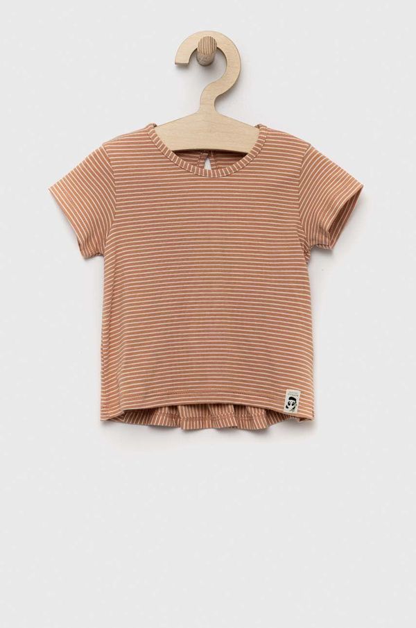 United Colors of Benetton Majica kratkih rukava za bebe United Colors of Benetton boja: bež