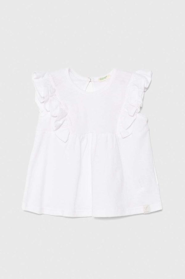 United Colors of Benetton Majica kratkih rukava za bebe United Colors of Benetton boja: bijela