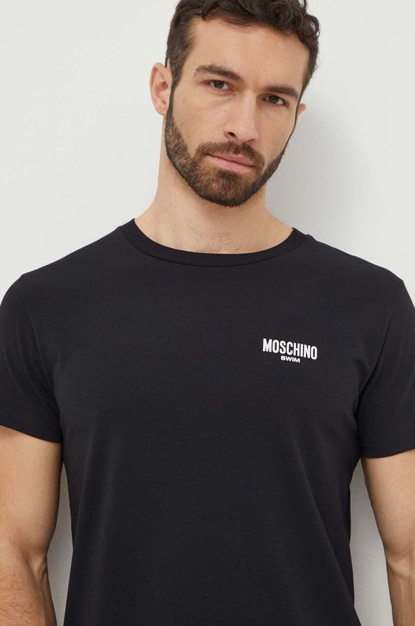 Moschino Underwear Majica kratkih rukava za plažu Moschino Underwear boja: crna, s tiskom