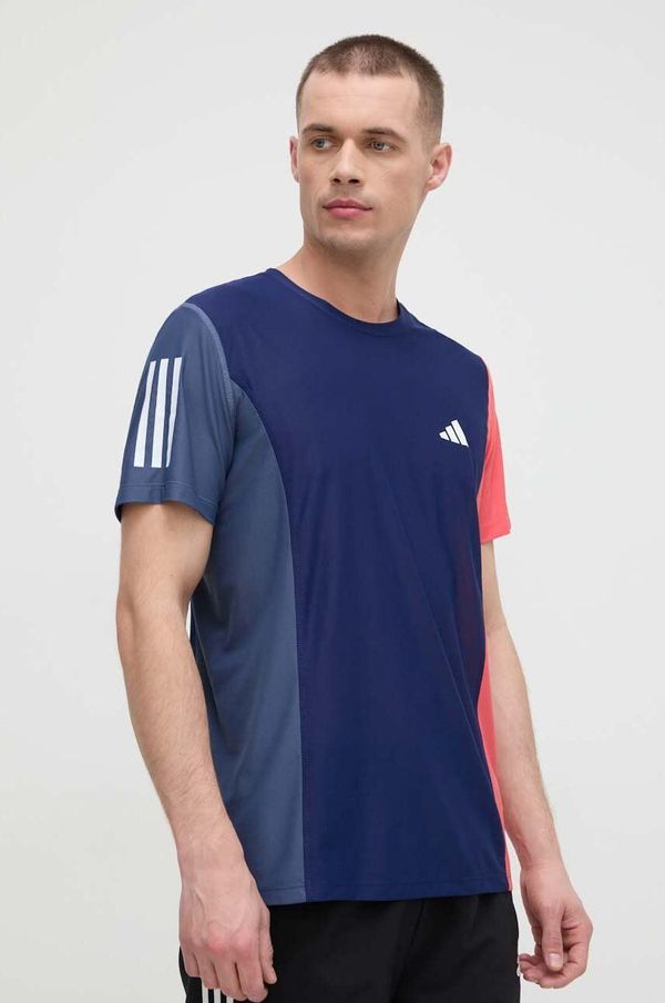 adidas Performance Majica kratkih rukava za trčanje adidas Performance Own the Run boja: tamno plava, s uzorkom