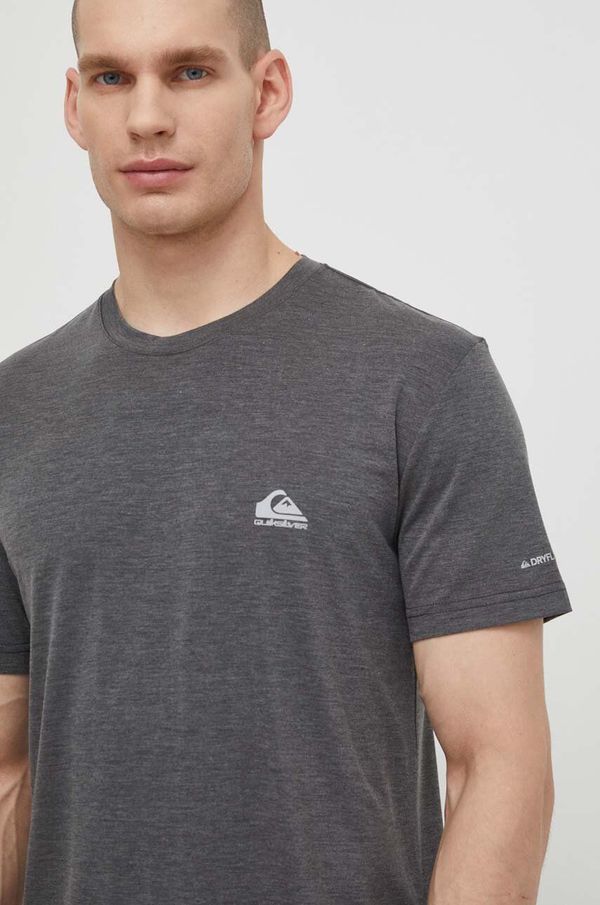 Quiksilver Majica kratkih rukava za trčanje Quiksilver Coastal boja: siva, melanž