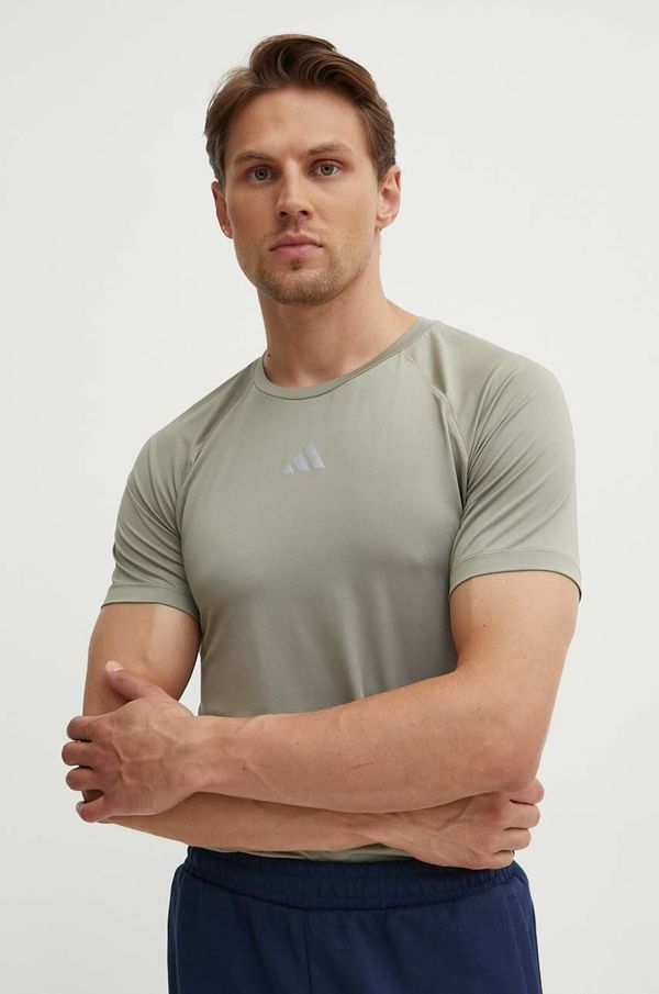 adidas Performance Majica kratkih rukava za trening adidas Performance Gym+ boja: bež, bez uzorka, IR5875