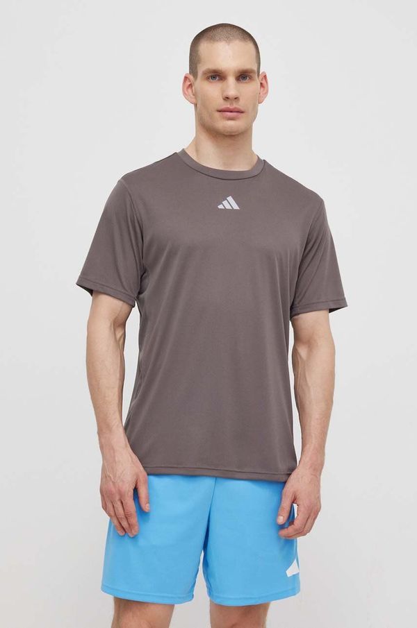 adidas Performance Majica kratkih rukava za trening adidas Performance HIIT 3S boja: siva, bez uzorka, IS3720