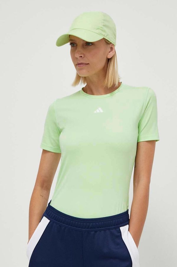 adidas Performance Majica kratkih rukava za trening adidas Performance Techfit boja: zelena