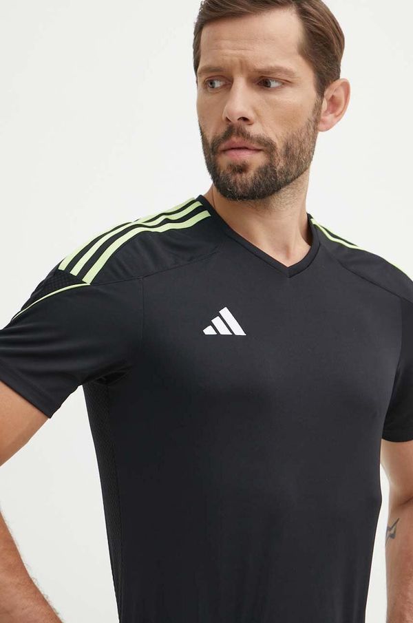 adidas Performance Majica kratkih rukava za trening adidas Performance Tiro 23 League boja: crna, s aplikacijom, IN8165