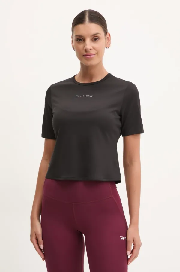 Calvin Klein Performance Majica kratkih rukava za trening Calvin Klein Performance boja: crna, LVGWS4K238