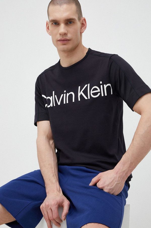 Calvin Klein Performance Majica kratkih rukava za trening Calvin Klein Performance Effect boja: crna, s tiskom