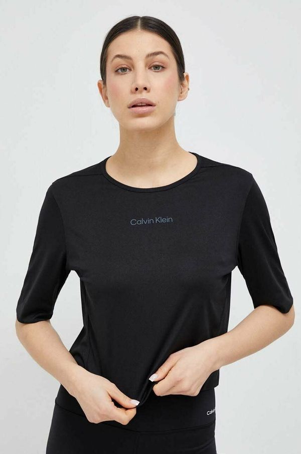 Calvin Klein Performance Majica kratkih rukava za trening Calvin Klein Performance Essentials boja: crna