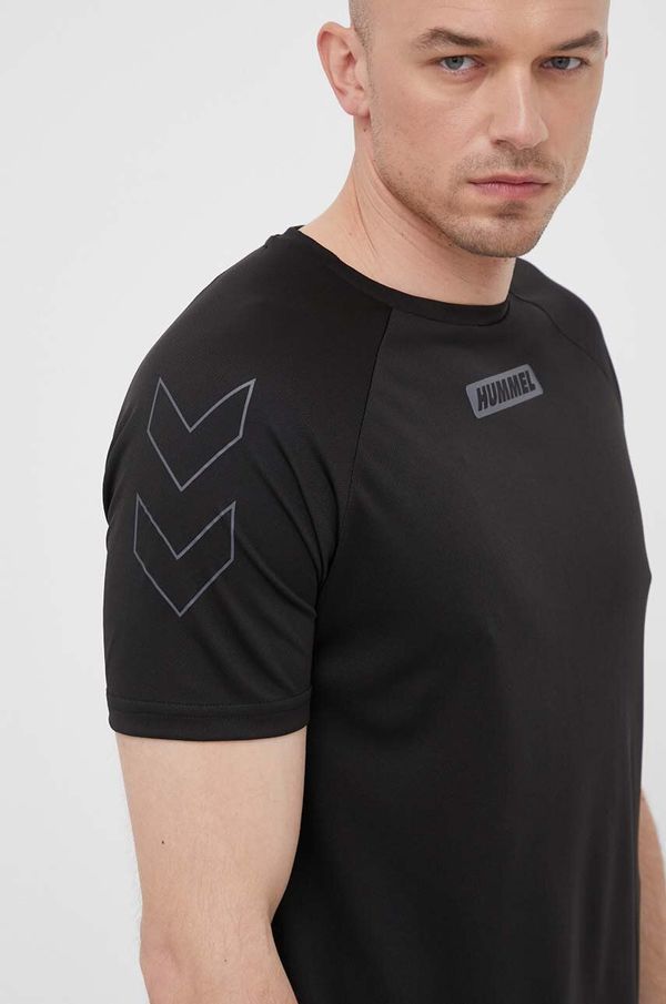 Hummel Majica kratkih rukava za trening Hummel Topaz boja: crna, s tiskom