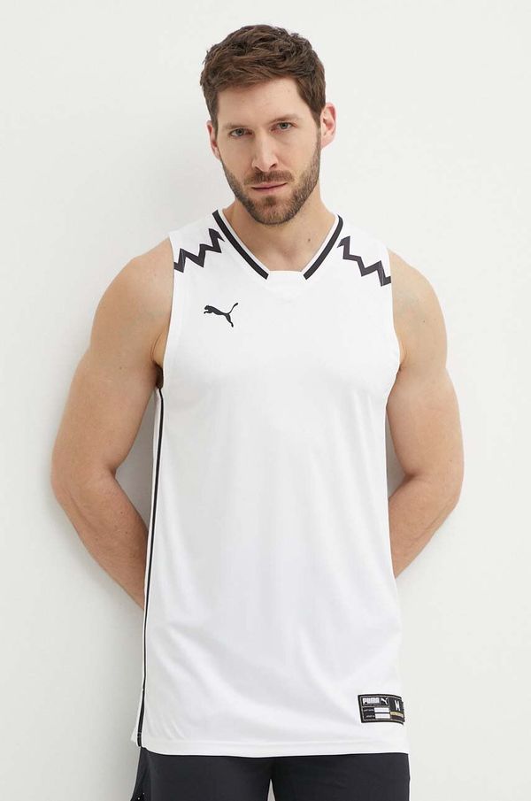 Puma Majica kratkih rukava za trening Puma Hoops Team Game boja: bijela, 676628