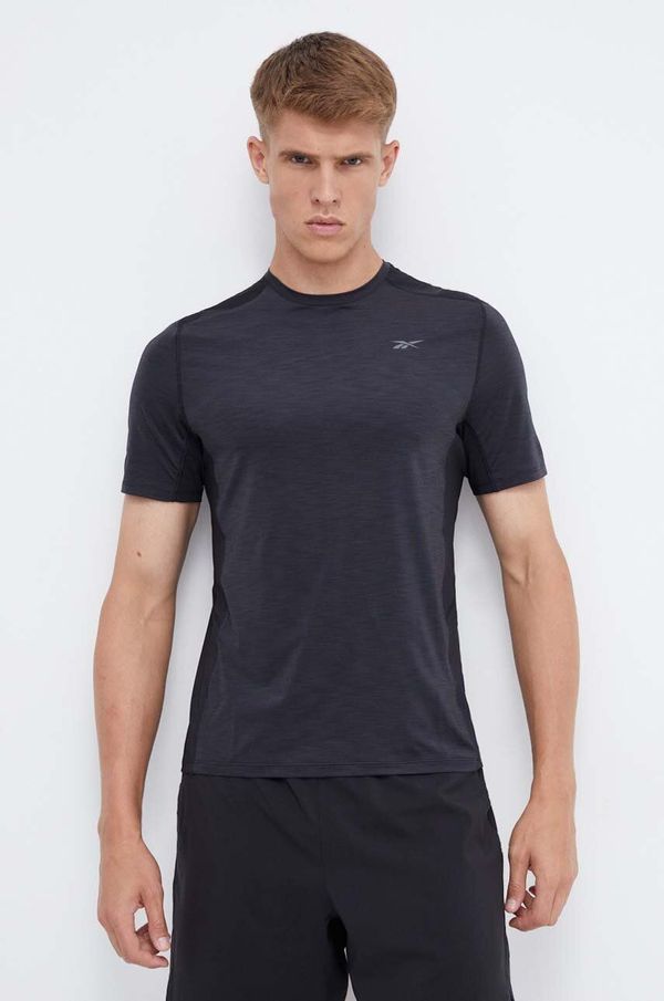 Reebok Majica kratkih rukava za trening Reebok ACTIVCHILL Athlete boja: crna, melanž