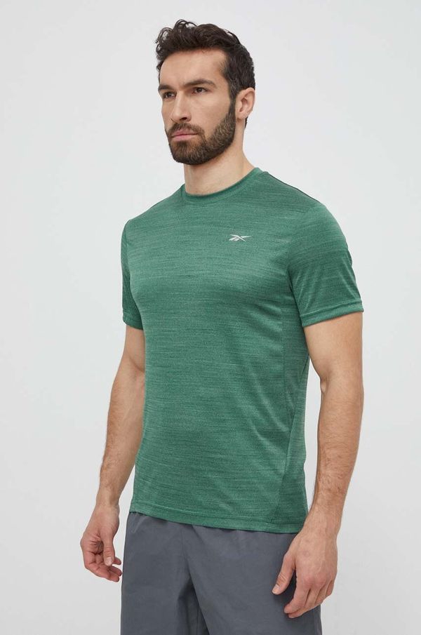 Reebok Majica kratkih rukava za trening Reebok Athlete boja: zelena, bez uzorka, 100075604