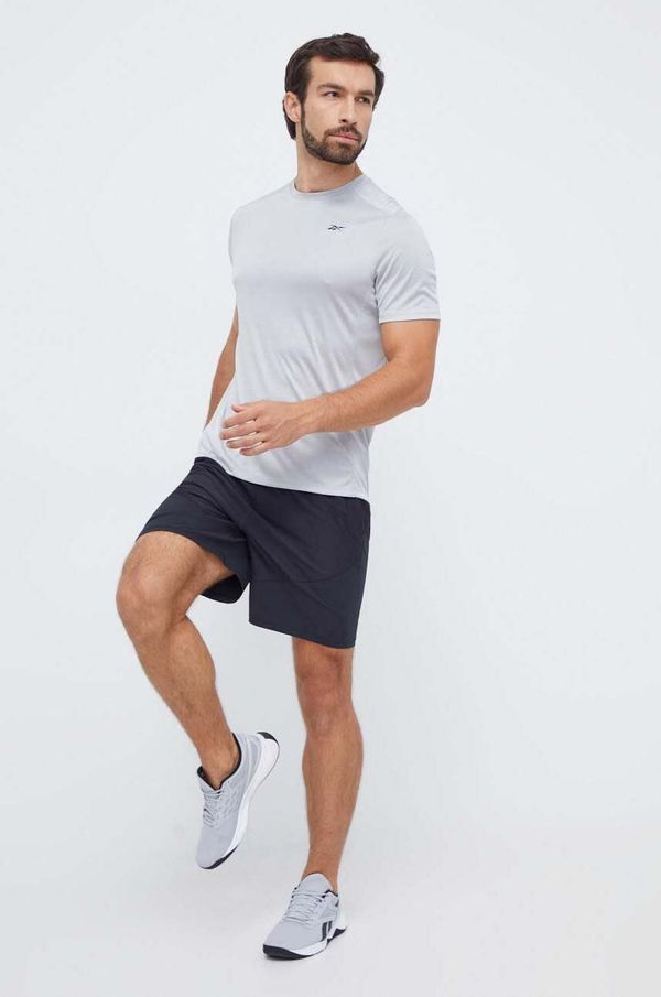Reebok Majica kratkih rukava za trening Reebok Motionfresh Athlete boja: siva, bez uzorka