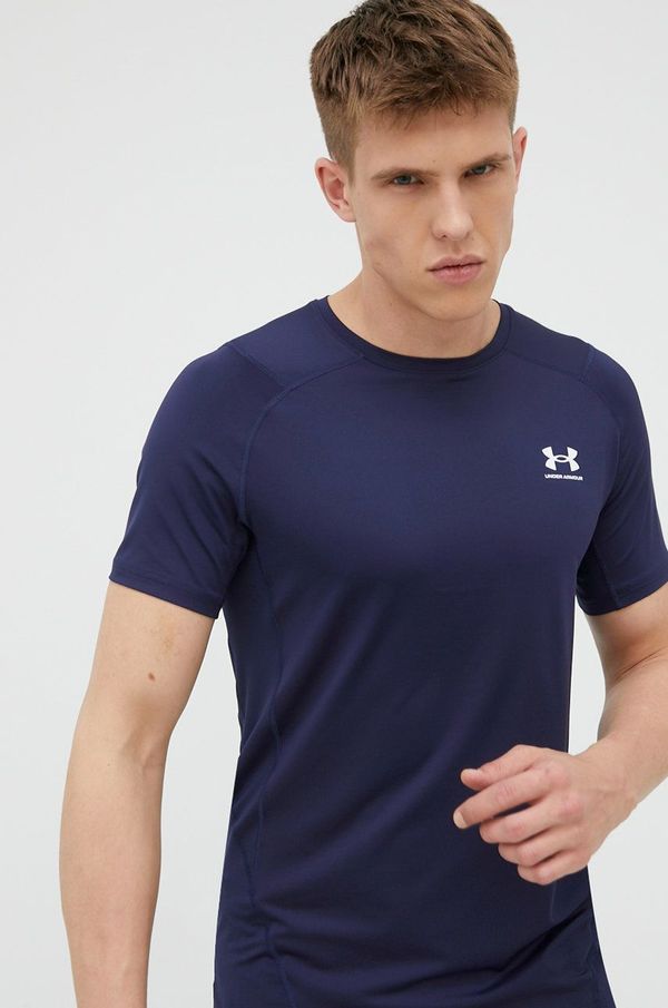 Under Armour Majica kratkih rukava za trening Under Armour boja: tamno plava, jednobojni model