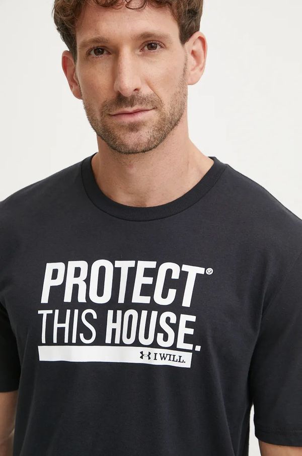 Under Armour Majica kratkih rukava za trening Under Armour Protect This House boja: crna, s tiskom, 1379022