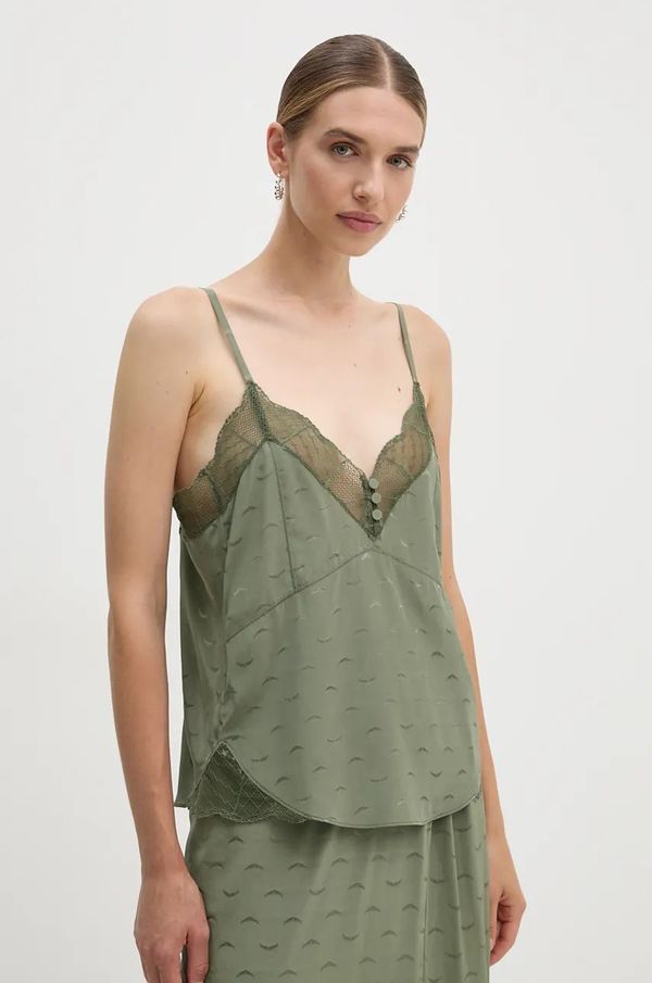 Zadig&Voltaire Majica kratkih rukava ZADIG&VOLTAIRE boja: zelena, WWCR00249