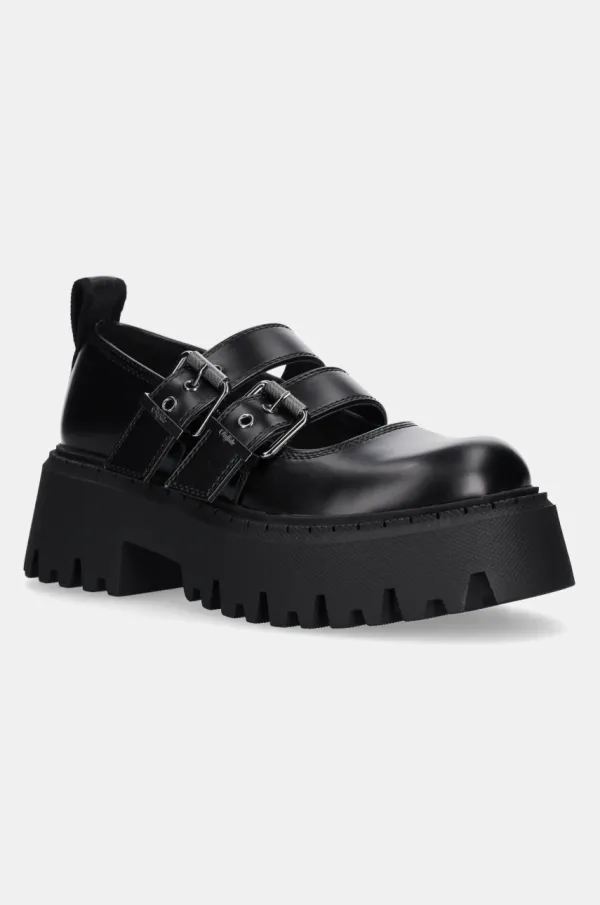 Buffalo Mokasinke Buffalo Aspen Mary za žene, boja: crna, s platformom, 1624078-BLK