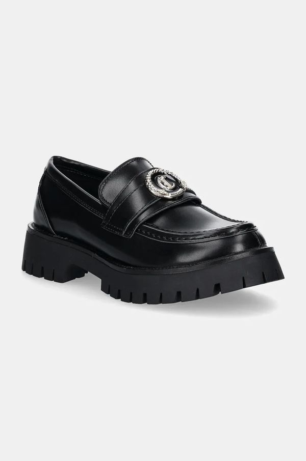 Just Cavalli Mokasinke Just Cavalli za žene, boja: crna, s platformom, 77RA3S84