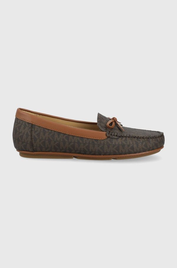 MICHAEL Michael Kors Mokasinke MICHAEL Michael Kors Juliette Moc za žene, boja: smeđa, ravna potpetica