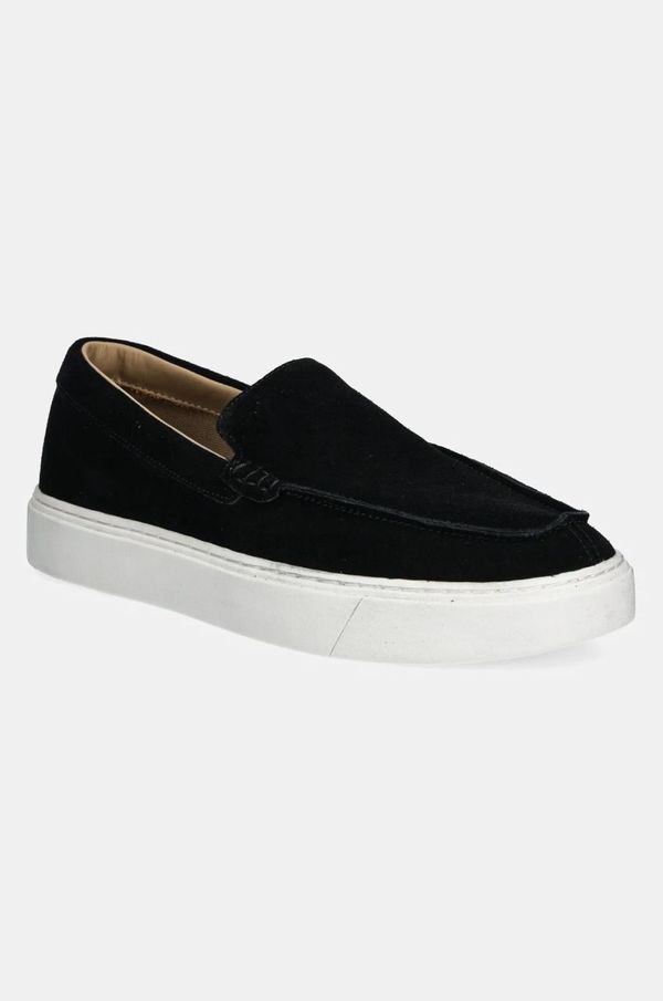 Calvin Klein Mokasinke od brušene kože Calvin Klein MOCCASIN SUEDE za muškarce, boja: crna, HM0HM01794