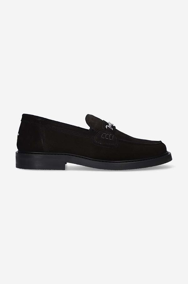 Filling Pieces Mokasinke od brušene kože Filling Pieces Loafer Suede boja: crna, ravni potplat, 44222791861