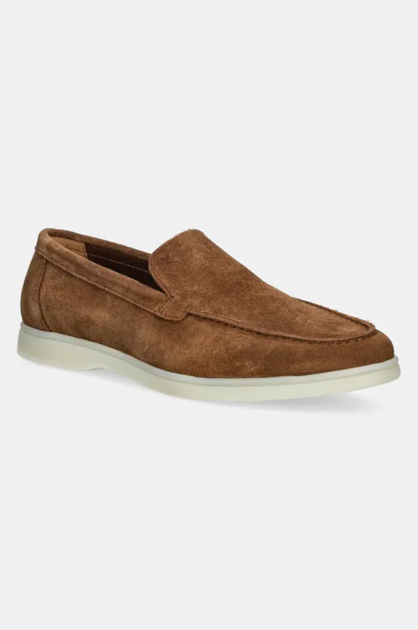 Hackett London Mokasinke od brušene kože Hackett London MARTIN SOFT za muškarce, boja: smeđa, HMS21473