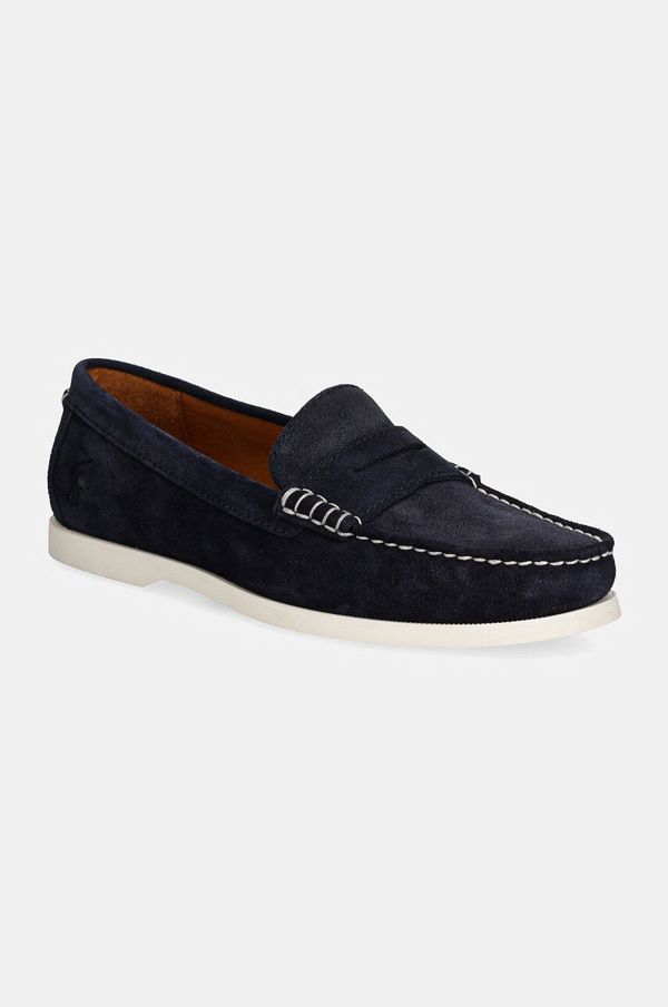 Polo Ralph Lauren Mokasinke od brušene kože Polo Ralph Lauren Merton Penny za muškarce, boja: tamno plava, 803945275001