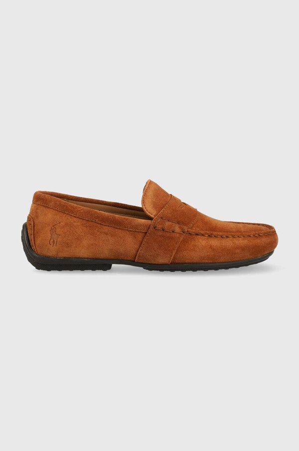 Polo Ralph Lauren Mokasinke od brušene kože Polo Ralph Lauren REYNOLD za muškarce, boja: smeđa, 803893741003