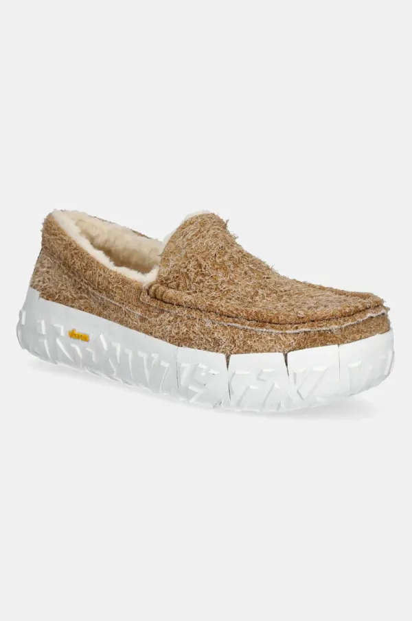 Ugg Mokasinke od brušene kože UGG Ascot Wrap Tech za muškarce, boja: smeđa, 1167670-CHE