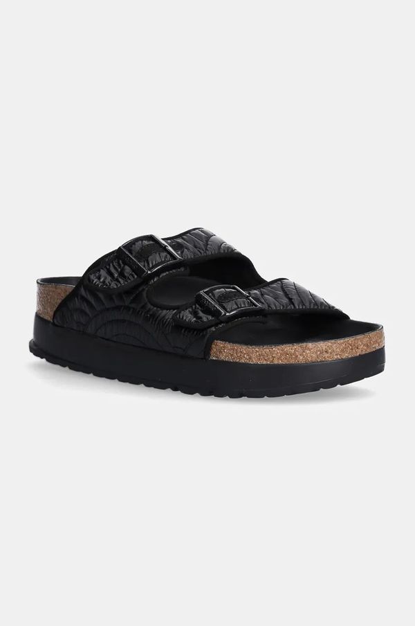 Birkenstock Natikače Birkenstock Arizona Platform Flex Birkenstock x Papillio za žene, boja: crna, s platformom, 1028422