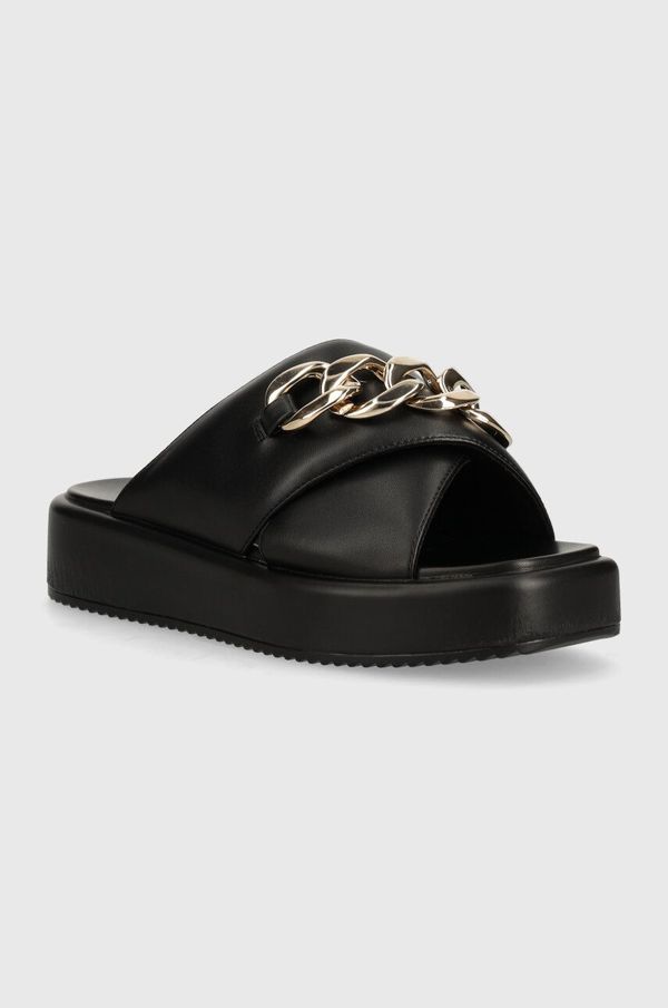 Buffalo Natikače Buffalo Mia Cross Chain za žene, boja: crna, s platformom, 1602227.BLK