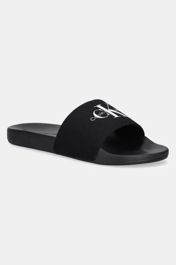 Calvin Klein Jeans Natikače Calvin Klein Jeans SLIDE MONOGRAM za muškarce, boja: crna, YM0YM01271