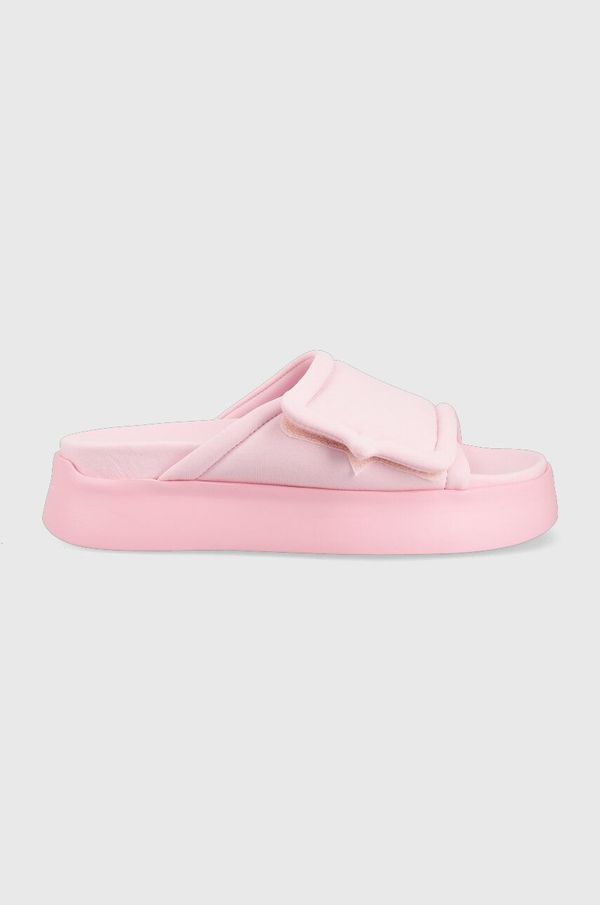 Chiara Ferragni Natikače Chiara Ferragni CF3150_012 za žene, boja: ružičasta, s platformom, CF PLATFORM SLIDER