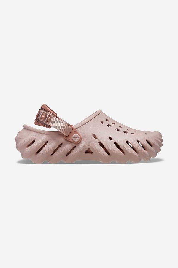 Crocs Natikače Crocs Echo Clog za žene, boja: bež, s platformom, 207937