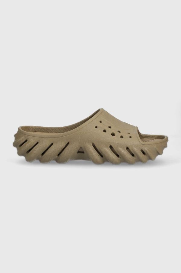 Crocs Natikače Crocs Echo Slide boja: smeđa, 208170.2G9-2G9
