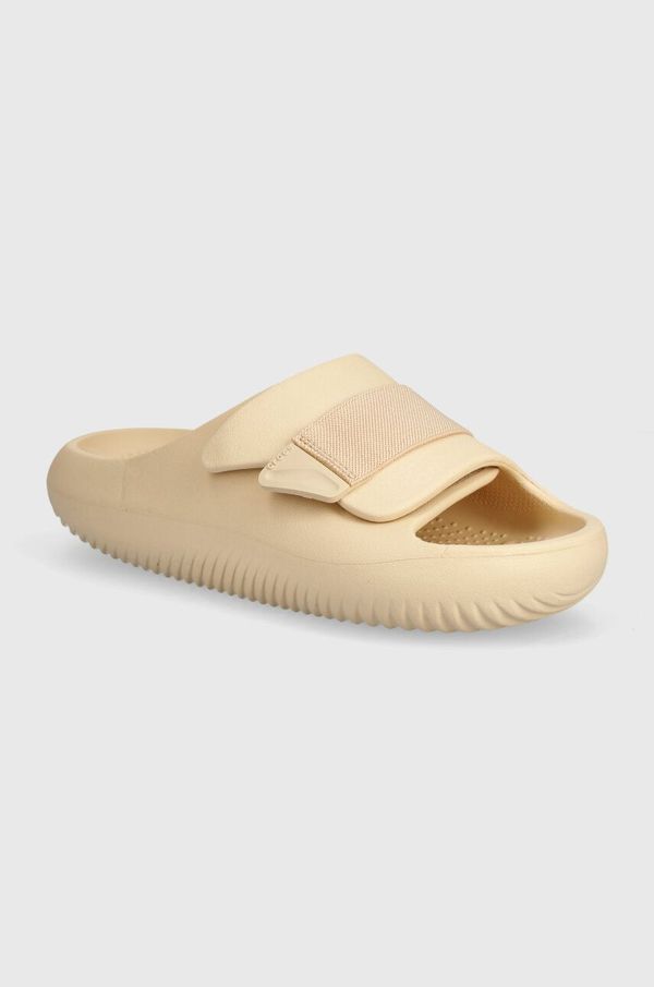 Crocs Natikače Crocs Mellow Luxe Recovery Slide boja: bež, 209413