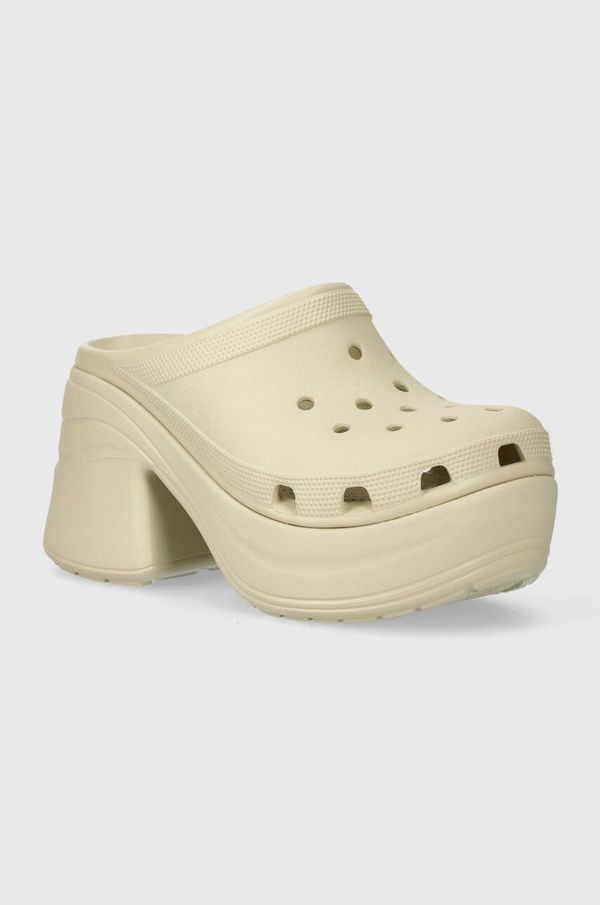 Crocs Natikače Crocs Siren Clog za žene, boja: bež, s platformom, 208547