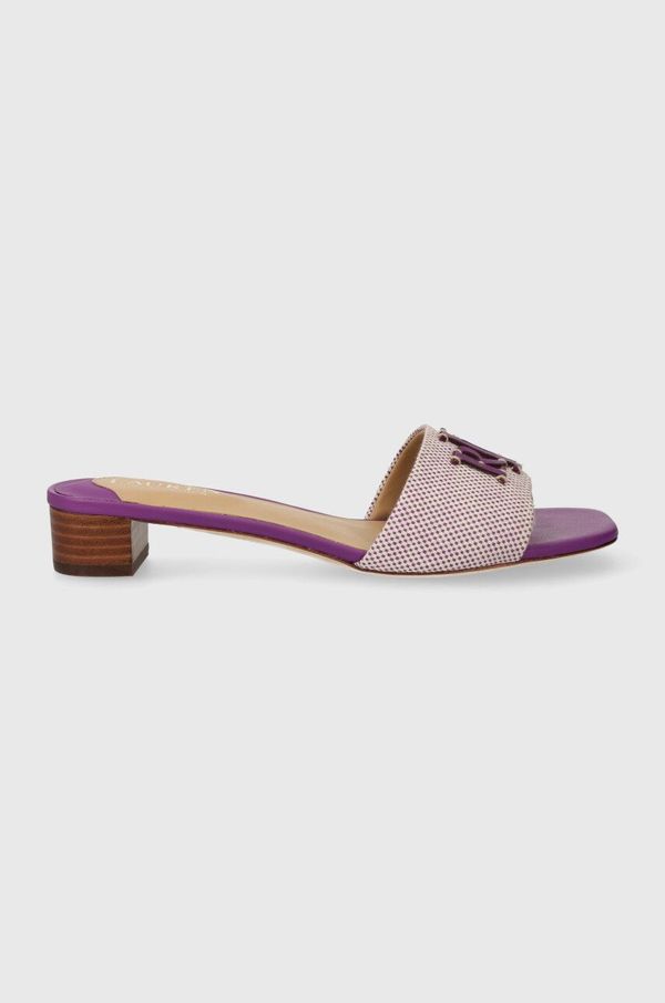 Lauren Ralph Lauren Natikače Lauren Ralph Fay Logo za žene, boja: ljubičasta, 802925252005